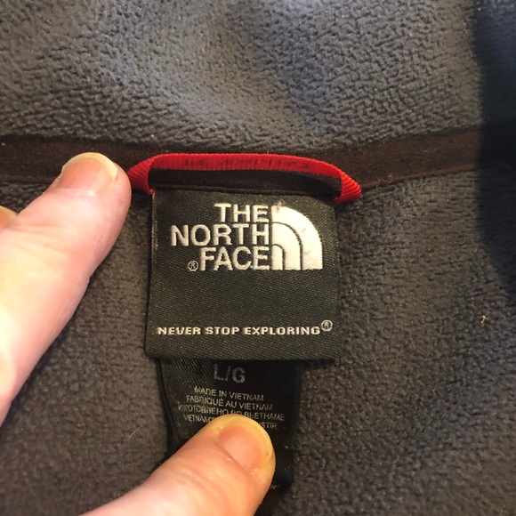 The North Face brown zip up jacket - Picture 5 of 8